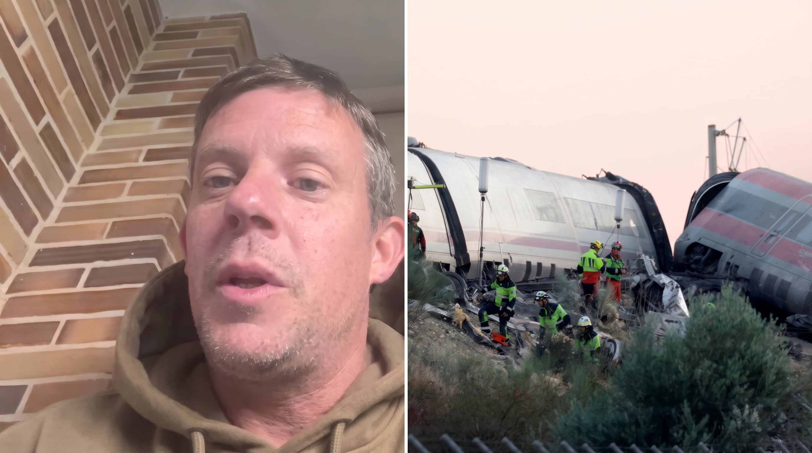 “Había gente decapitada”: el escalofriante relato de un argentino que sobrevivió al choque de trenes en España