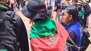 Integrantes de la guardia indígena