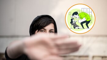 Montaje de un adolescente agresivo.