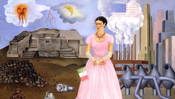 Autorretrato en la frontera entre México y EE.UU, 1932