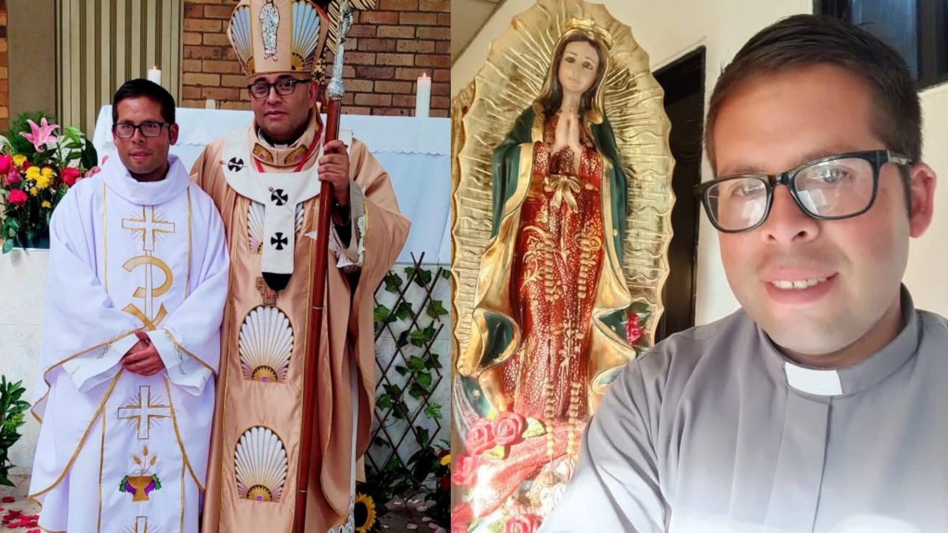 El religioso aseguró que su labor en las vías fue una orden de la Virgen del Carmen - crédito Pbro Fray Emmanuel Torres /Facebook