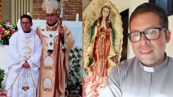 El religioso aseguró que su labor en las vías fue una orden de la Virgen del Carmen - crédito Pbro Fray Emmanuel Torres /Facebook
