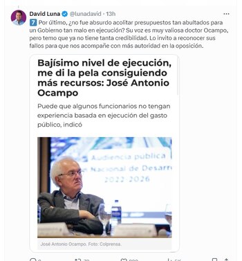 David Luna le dijo al