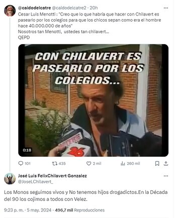 El desagradable comentario de Chilavert