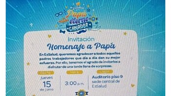 Invitación de EsSalud por el