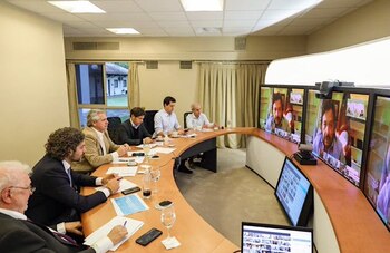 El mandatario provincial durante una