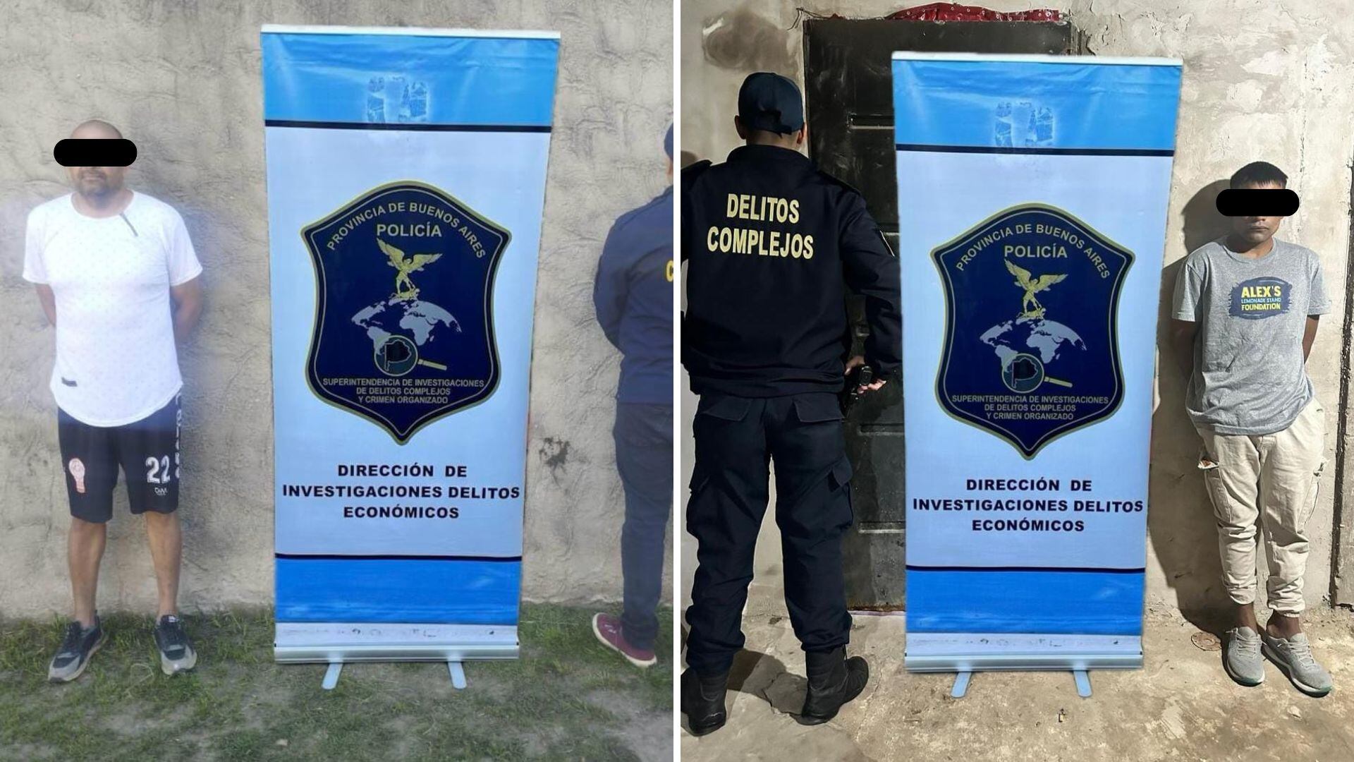 Todos los detenidos cuentan con antecedentes penales (Foto: Policía bonaerense)