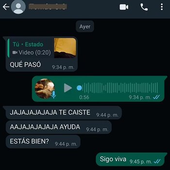 El audio que se hizo