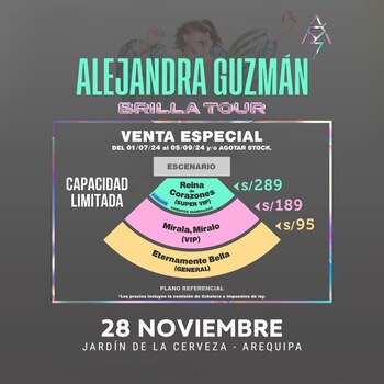 Precios para el concierto de