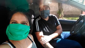 Matias Siandro junto a Emilia