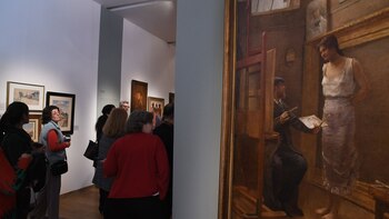 Ingreso a la muestra con