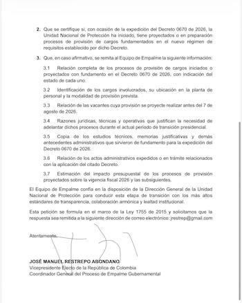 Estas son las medidas contempladas por José Manuel Restrepo tras la publicación del Decreto 0670 de 2026 - crédito @jrestrp/X