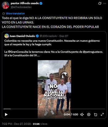 Líderes afines al oficialismo, entre