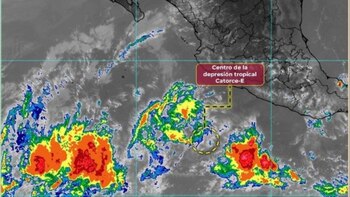 Depresión Tropical Catorce-E se aleja