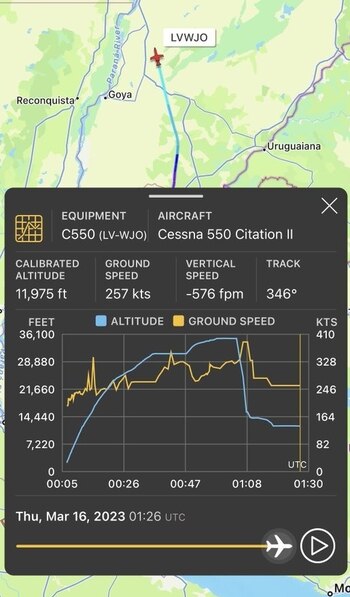 El Cessna 550 Citation II
