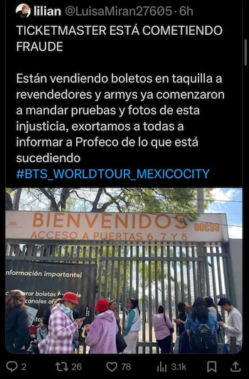 Fans de BTS exhiben revendedores