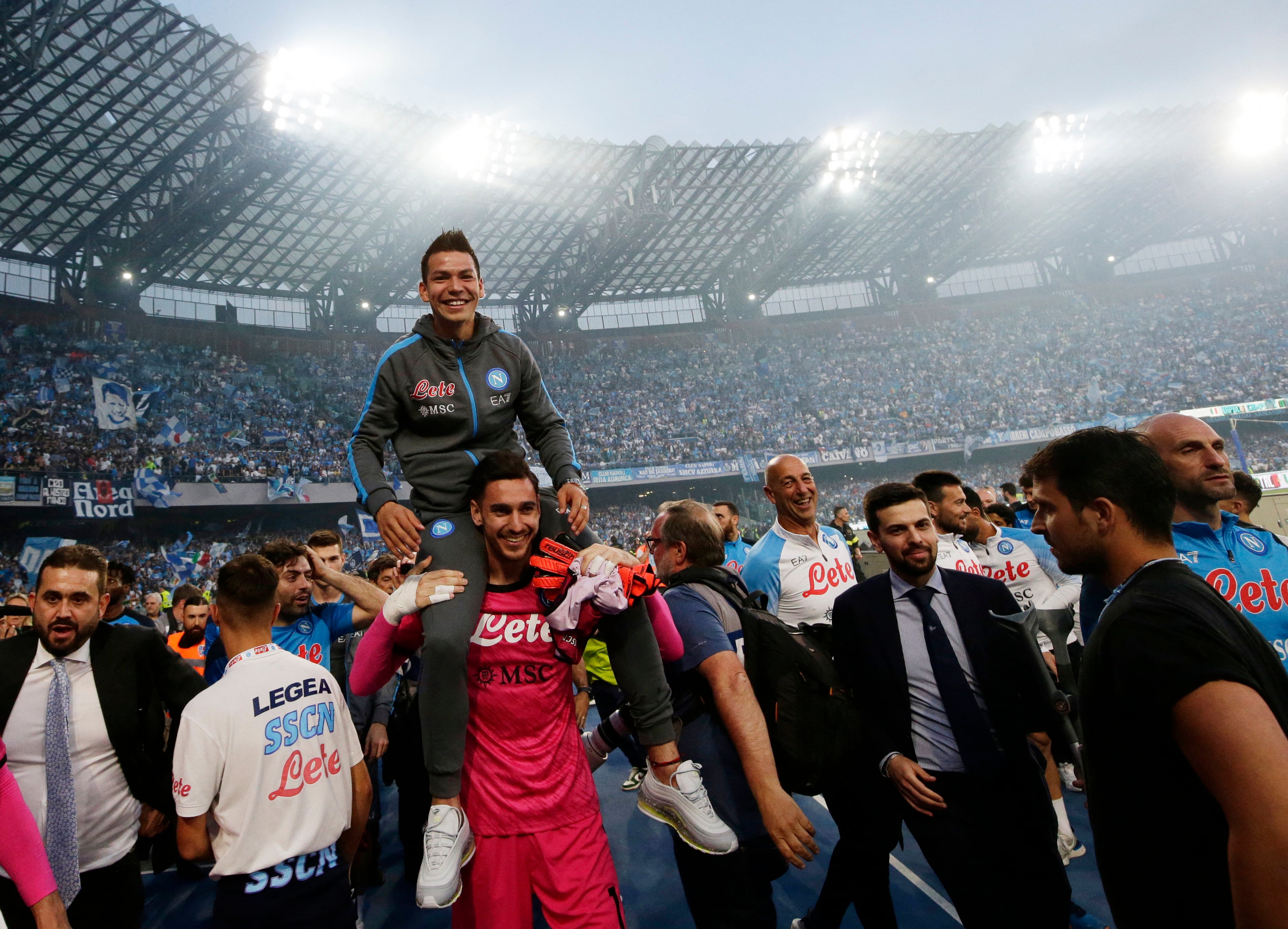 Soccer Football - Serie A - Napoli v Fiorentina - Stadio Diego Armando Maradona, Naples, Italy - May 7, 2023 Napoli