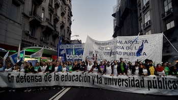 Este martes está convocada la Marcha Federal Universitaria para reclamar por el cumplimiento de la Ley de Financiamiento (Nicolás Stulberg)