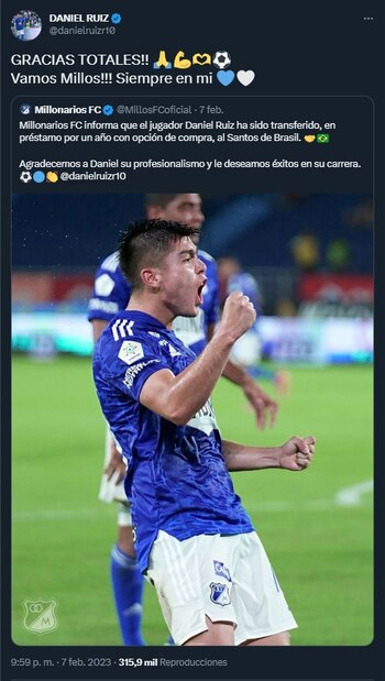 Daniel Ruiz se despidió de