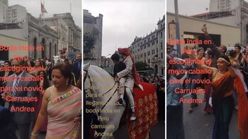 Una colorida boda india se