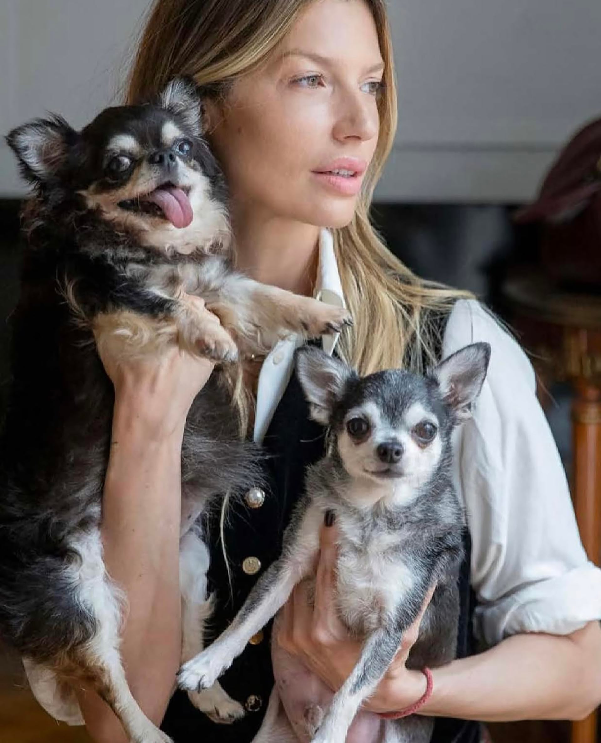 Chloe Bello y sus adorados Nelson y Petunia