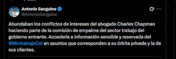 Antonio Sanguino - crédito @AntonioSanguino/X