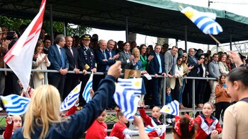 Insultaron a Luis Lacalle Pou
