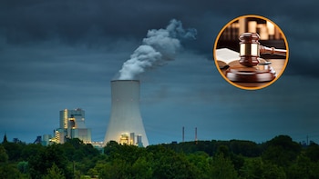 Imagen de una fábrica química.