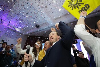 Santiago Taboada celebrando tras el