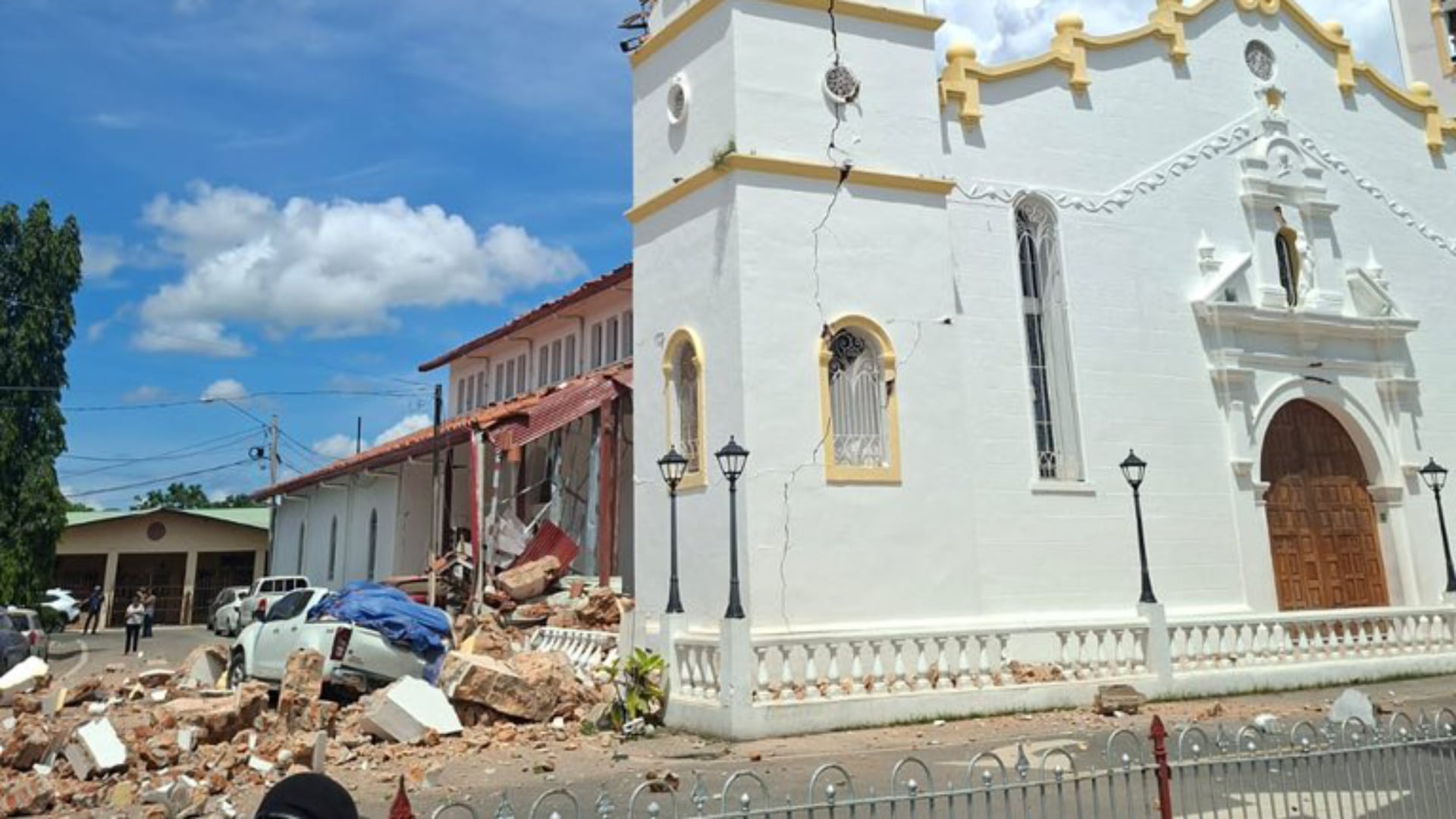 Afectaciones en la ciudad de Penonomé de Panamá tras fuerte terremoto