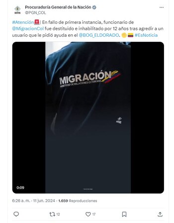 Por culpa de la agresión