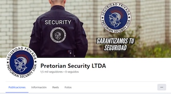 El caso involucra funcionarios y exoficiales, algunos con antecedentes, que facilitaron fraudes y vínculos con organizaciones como el clan del Golfo y otras estructuras criminales, según reportes recientes - crédito captura de pantalla Pretorian Securyti Ltda / Facebook