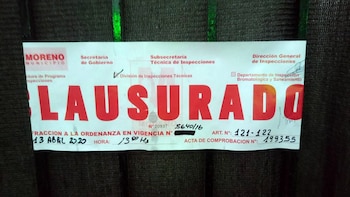 La municipalidad notificó que se