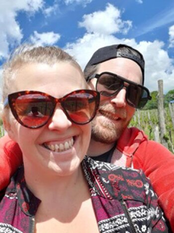 Javier y su esposa Holly