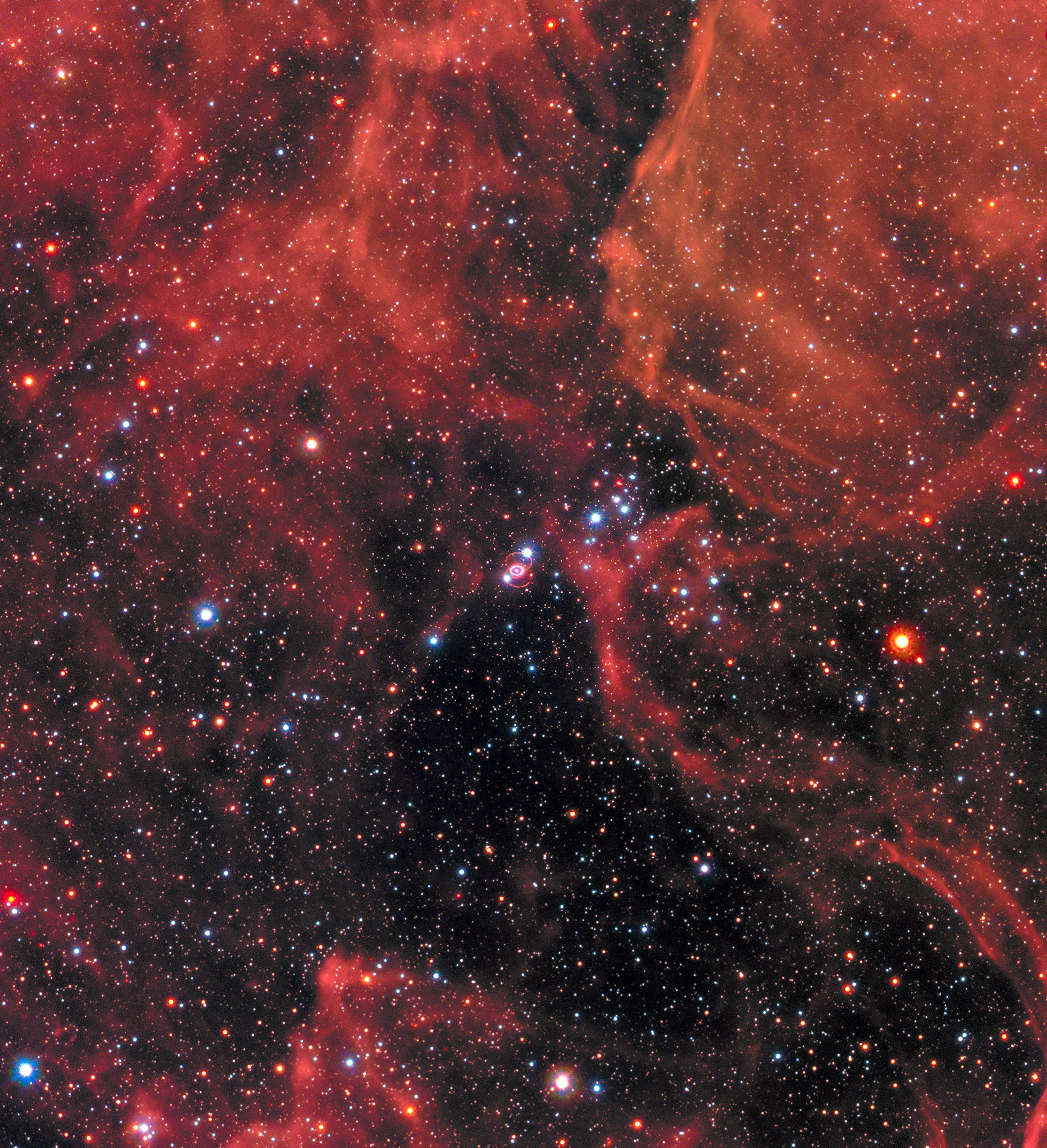 A Hubble Space Telescope image provided by NASA/ESA/R. Kirshner (Harvard-Smithsonian Center for Astrophysics and Gordon and Betty Moore Foundation)/M. Mutchler and R. Avila (STScI) shows Supernova 1987A within the Large Magellanic Cloud. With a gaze up to a thousand times faster and at least a hundred times wider than Hubble’s, the Nancy Grace Roman Space Telescope will use its crisp infrared vision to capture billions of galaxies and stars, as well as discover an estimated 100,000 new exoplanets. (NASA/ESA/R. Kirshner (Harvard-Smithsonian Center for Astrophysics and Gordon and Betty Moore Foundation)/M. Mutchler and R. Avila (STScI) via The New York Times) — NO SALES; FOR EDITORIAL USE ONLY. —
