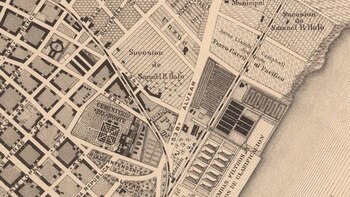 Croquis antiguo en donde se