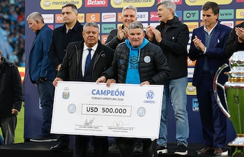 Belgrano recibió un premio económico de USD500 mil (CONMEBOL / Foto Gentileza: Mario Sar)