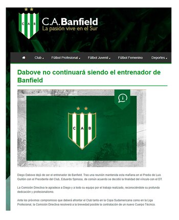 El comunicado del Taladro