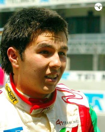 Un joven Checo Pérez buscaba