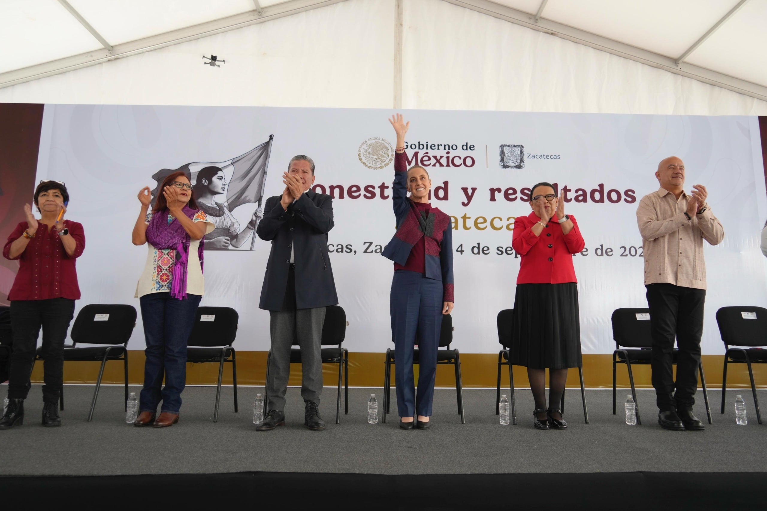 La presidenta Claudia Sheinbaum visitó Zacatecas (Foto: Presidencia)