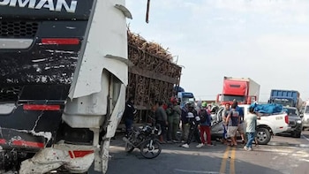 El choque ocurrió la tarde