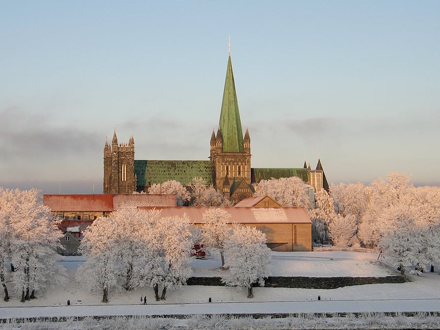 La catedral de Nidaros fue santuario de San Olaf. (Wikimedia/Morten Dreier)