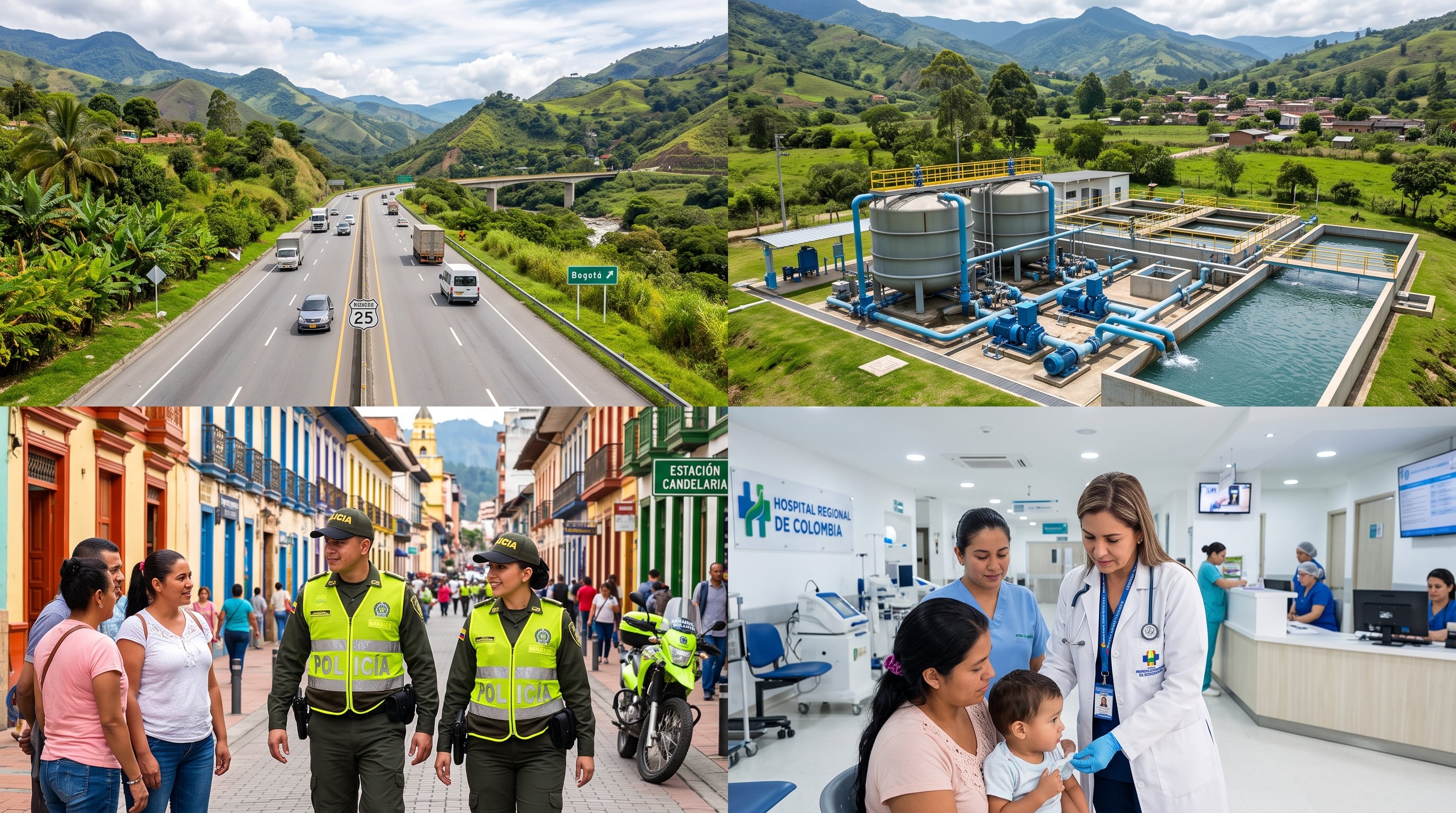 El paquete incluye 35 proyectos de vías, 26 de agua potable y saneamiento, 22 de seguridad y convivencia y 20 de salud, además de iniciativas de otros sectores. - crédito (Imagen Ilustrativa Infobae)