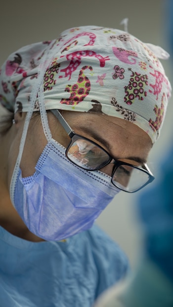 La cirujana del Ejército Argentino