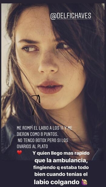 El posteo de Delfina y