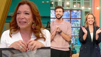 El gesto de Lizy Tagliani con Diego Leuco y Carina Zampini en el regreso de La Peña de Morfi