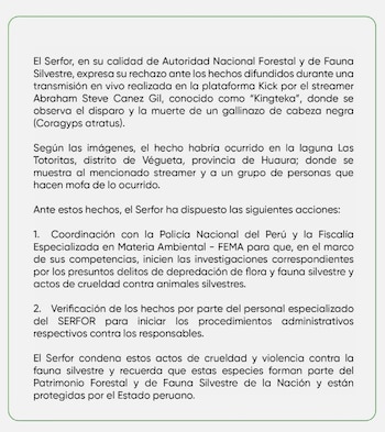 Kingteka vuelve a generar polémica tras video de disparo contra un gallinazo: SERFOR ya tomó acciones. Captura: Kick.