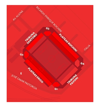 El mapa actual del Estadio