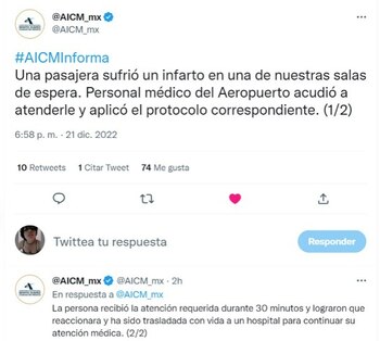 Fue la información que dio
