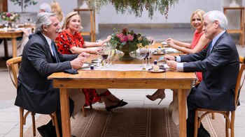 Alberto Fernández y Sebastián Piñera